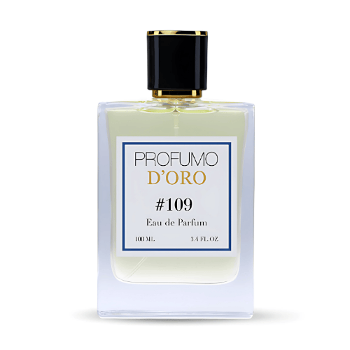 Profumo D’oro #109 – edler Flakon, Hauptansicht des orientalisch-ledrigen Eau de Parfum